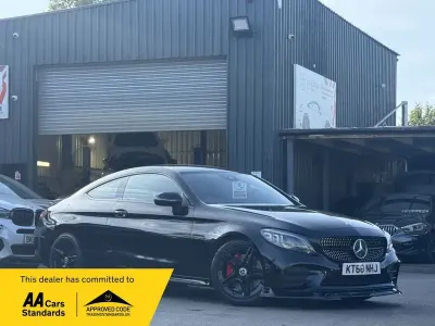 Used Mercedes C300 AMG Line Premium 254 HP (186 kW) 2018 Black Coupe