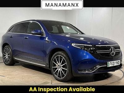 Used Mercedes EQC400 AMG line 300 kW (408 HP) 2021 Blue SUV