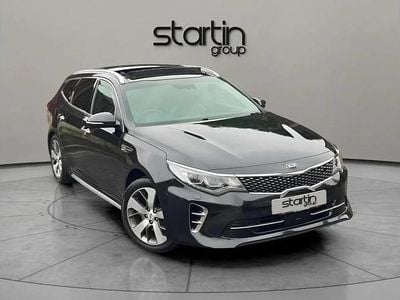 Black Used 2016 Kia Optima GT-Line S Estate | £9,299 (Fair price)
