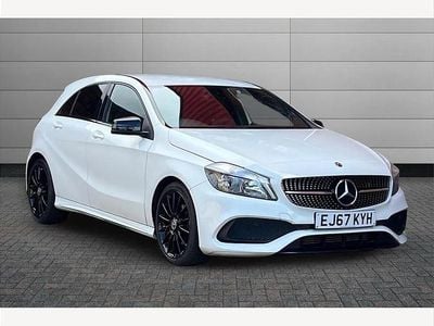 Used Mercedes A200 AMG line 156 HP (114 kW) 2017 White Hatchback