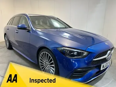 Używany Mercedes C220 AMG line 196 KM (144 kW) 2022 Niebieski Kombi