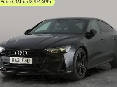 Used Audi A7 Sportback S-Line 204 HP (150 kW) 2021 Black Hatchback