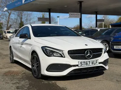 Used Mercedes CLA220 AMG line 177 HP (130 kW) 2018 White Sedan