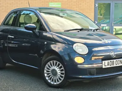 Used Fiat 500 Lounge 69 HP (50 kW) 2008 Blue Hatchback