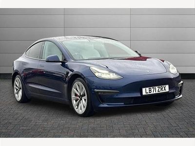 Blue Used 2021 Tesla Model 3 Long Range AWD Sedan | £17,795 (Fair price)