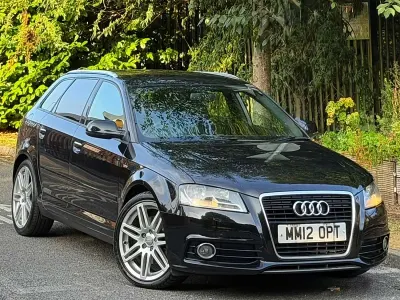 Used Audi A3 S-Line 170 HP (125 kW) 2012 Black Hatchback