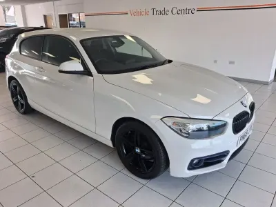Used BMW 118 Sport Line 136 HP (100 kW) 2018 White Hatchback