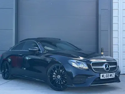 Used Mercedes E220 AMG Line Premium Plus 194 HP (142 kW) 2018 Black Coupe