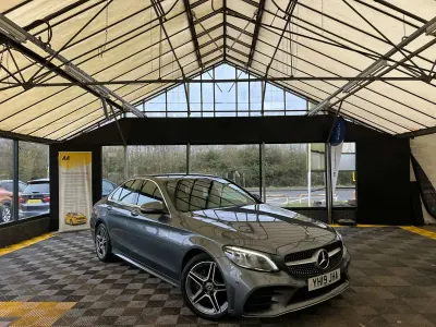 Used Mercedes C220 AMG Line Premium 194 HP (142 kW) 2019 Grey Sedan