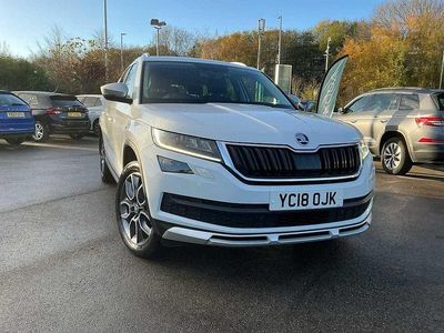 White Used 2018 Skoda Kodiaq Scout 4x4 SUV | £19,995 (Fair price)