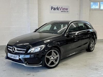Black Used 2014 Mercedes C250 AMG line Estate | £10,490 (Fair price)