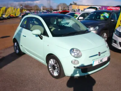 Used Fiat 500 Lounge 69 HP (50 kW) 2014 Green Hatchback