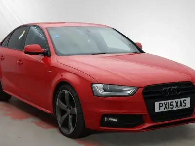 Used Audi A4 Black Edition 177 HP (130 kW) 2015 Red Sedan