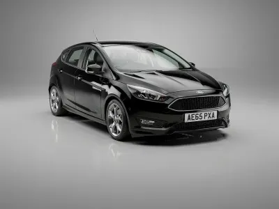 Used Ford Focus Zetec 125 HP (91 kW) 2015 Black Hatchback
