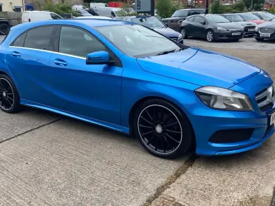 Used Mercedes A180 AMG 109 HP (80 kW) 2013 Blue Hatchback