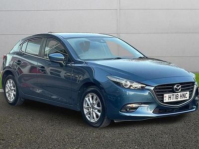 Blue Used 2018 Mazda 3 Hatchback | £9,495 (A bit pricey)