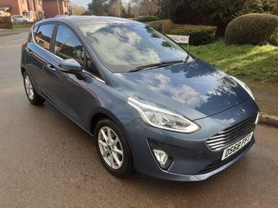 Used Ford Fiesta Zetec 2018 Blue Hatchback