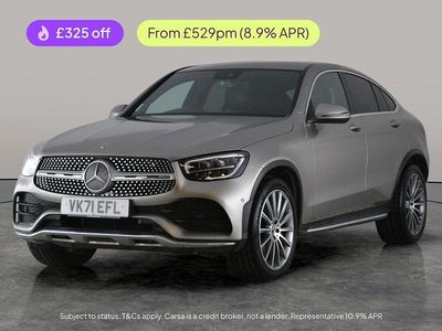 Silver Used 2021 Mercedes GLC220 AMG Line Premium Coupe | £31,035 (Fair price)