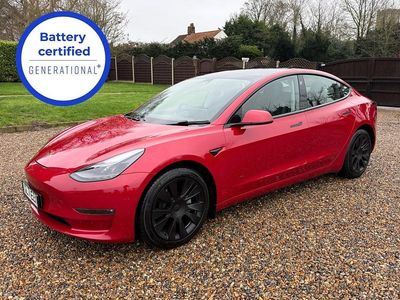 Red Used 2021 Tesla Model 3 Long Range AWD Sedan | £17,495 (Good price)