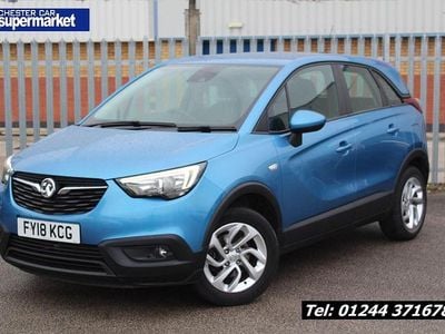 Used Vauxhall Crossland X S 110 HP (80 kW) 2018 Blue SUV