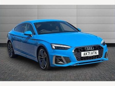 Used Audi A5 Sportback S-Line 204 HP (150 kW) 2021 Blue Hatchback