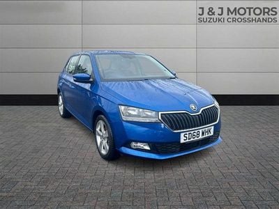 Usado Skoda Fabia SE L 75 CV (55 kW) 2018 Azul Utilitario