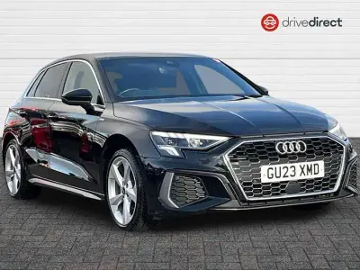 Used Audi A3 S-Line 110 HP (80 kW) 2023 Black Sedan