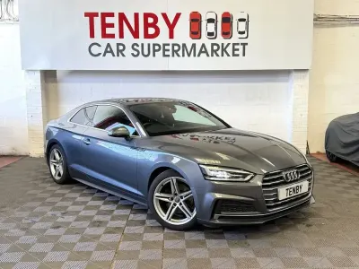 Second-hand Audi A5 S-Line 190 CP (139 kW) 2018 Gri Coupe