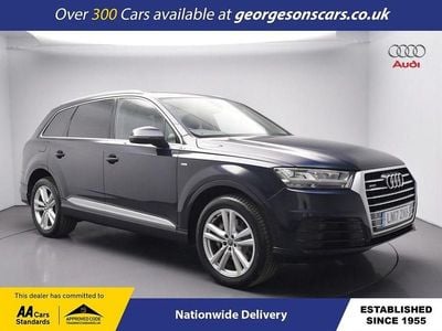 Used Audi Q7 S-Line 218 HP (160 kW) 2017 Blue SUV