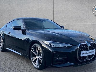 Black sapphire metallic paint Used 2022 BMW 420 M Sport Coupe | £28,653 (Fair price)