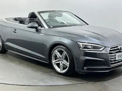 Used Audi A5 Cabriolet S-Line 252 HP (185 kW) 2018 Grey Cabriolet