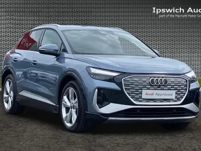 Used Audi Q4 e-tron S-Line 150 kW (204 HP) 2022 Blue SUV