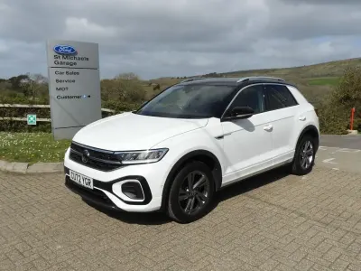 Used VW T-Roc R-line 150 HP (110 kW) 2022 White SUV