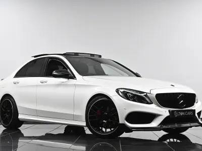 Used Mercedes C220 AMG Line Premium Plus 170 HP (125 kW) 2015 White Sedan