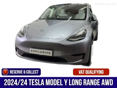 Begagnad Tesla Model Y Long Range AWD 378 kW (514 HK) 2024 Grå SUV