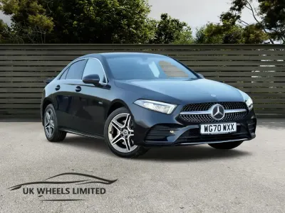 Used Mercedes A250 AMG line 215 HP (158 kW) 2020 Black Sedan