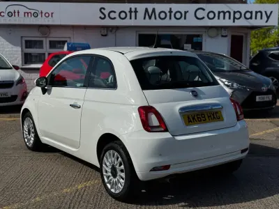 Used Fiat 500 Lounge 69 HP (50 kW) 2019 White Hatchback