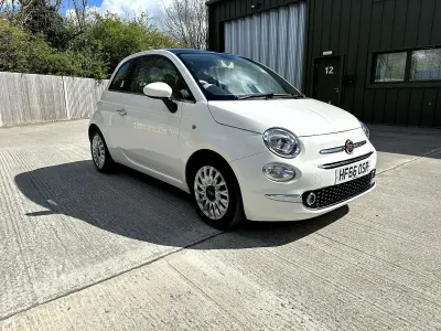 Used Fiat 500 Lounge 69 HP (50 kW) 2016 White Hatchback
