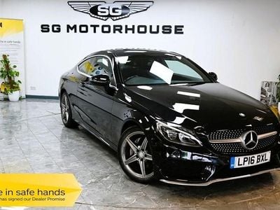 Black Used 2016 Mercedes C220 AMG line Coupe | £14,695 (Fair price)