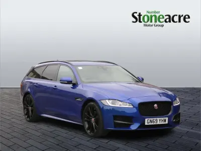 Used Jaguar XF R-Sport 177 HP (130 kW) 2019 Blue Estate