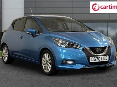 Begagnad Nissan Micra Acenta 2020 Blå Halvkombi