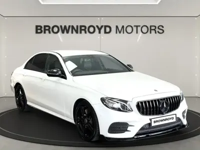 Used Mercedes E220 AMG line 194 HP (142 kW) 2019 White Sedan