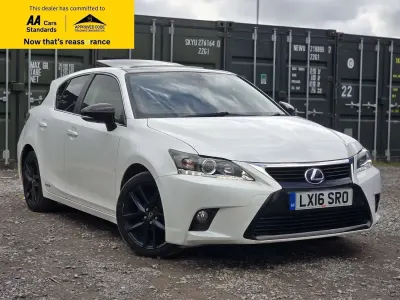 Used Lexus CT200h Sport Line 136 HP (100 kW) 2016 White/black Hatchback