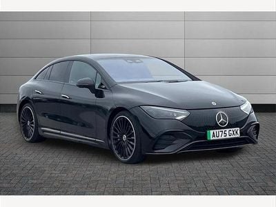 Used Mercedes EQE350 AMG line 214 kW (292 HP) 2025 Obsidian black Sedan