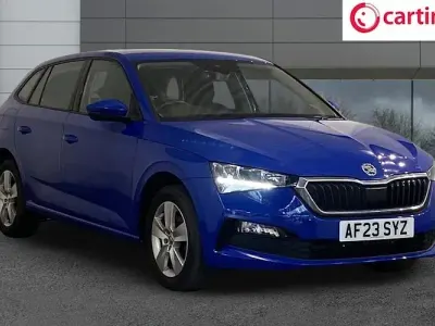 Used Skoda Scala SE 110 HP (80 kW) 2023 Blue Hatchback