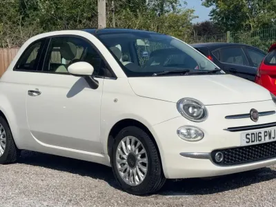 Used Fiat 500 Lounge 69 HP (50 kW) 2016 White Hatchback