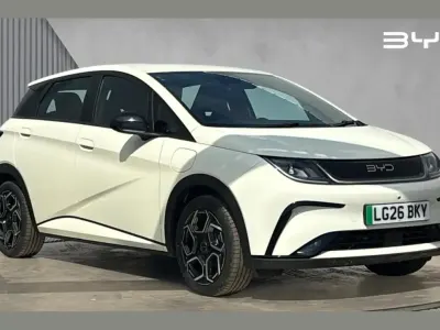 New BYD Dolphin Boost 130 kW (177 HP) 2026 White Hatchback