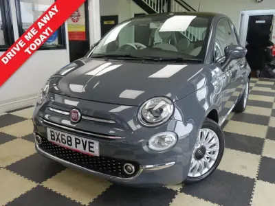 Used Fiat 500 Lounge 85 HP (62 kW) 2018 Grey Hatchback