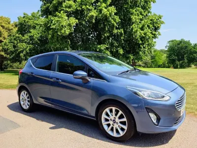 Used Ford Fiesta Titanium 100 HP (73 kW) 2018 Blue Hatchback