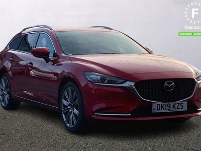 used Mazda 6 TOURER 2.0 Sport Nav+ 5dr [Stone Leather, Sat Nav, Heated Seats, Heated Steering Wheel, Front & Rear Parking Sensors, Bluetooth, LED Headlights, 19" Bright Alloys]